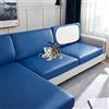 YWQJL Copridivano 3 Posti con Penisola Pu Pelle Copridivano Elasticizzato Copridivano con Braccioli 3/4/2/1 Posti Impermeabile Separati,Darkblue-2Seater(100-125cm)