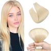 Elailite Extension Adesive Capelli Veri Biadesivo #60 Biondo Platino Tape Biadesive 40 Fasce 45cm 100g