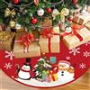 YDYSAA Coperta Rotonda Per Albero Di Natale 88 CM Copri Alberos di Natales Base tappeto per albero- di natale- rosso non tessuto gonne per albero Copri Base per Albero di Natale per decorazioni natalizie