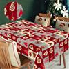 HW CASA Tovaglia Natalizia 140×180CM Rettangolare,Decorazione di Natale e Capodanno Festa Vacanza,Stampa ad Alta Definizione,In Omaggio 4pz di Pinze Ferma Tovaglia (Cuore Grigio)