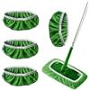 XPEX 4 pezzi Panni Cattura Polvere Panno microfibra Cuffiette in Spugna Microfibra per Scopa Lavapavimenti,cuffia microfibra per swiffer (4)