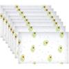 Manqyi 8 Pezzi Tappetino Frigorifero Antimuffa, Tappetini Frigorifero Antibatterici, Tappetini Antiscivolo Non-adesivo Eva Plastica, Tappetino per Cassetti, per Proteggere Armadietti Tavoloe