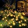 PATIOPIA Luci solari da giardino, 80 LED Firefly Luci da giardino solari per esterni, Luci solari per esterni impermeabili per cortile, patio, vialetto, decorazione
