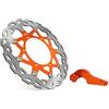 JFG RACING Staffa disco freno anteriore flottante arancione da 320mm - SX MX GS EXC MXC SXF SXS XCW XCF XCG LC4 SXC540 SXS450F SXS450 MXC450 EXC450 EXC400