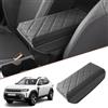 SKTU Copri per Braccioli compatibile con Dacia Duster 2024 2025 in PU Pelle per Bracciolo Centrale con spugna più spessa