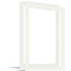 JUNOMI® Set da 2 Passepartout 50x70 cm Dimensioni Esterne - per Formato Immagine A2 (42x59,4 cm) - Spessore 1,5 mm - Colore Bianco Crema