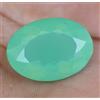 Glitzy Gems Opale verde oceanico naturale 26,40 ct pietra preziosa ovale non riscaldata c...