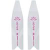CETMA COPPIA PALE LOTUS IN TECNO POLIMERO WHMA BIANCO MAGENTA di