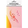 Eulenspiegel - 109076 - Stencil per il disegno degli occhi, Stardust, sagoma per la pittura del viso, adatto per il trucco professionale acquatico, il trucco liquido, i tatuaggi glitterati