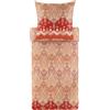 Bassetti Isolabella 9329903 - Biancheria da letto + 1 federa in 100% raso di cotone di colore rosso R1, dimensioni: 135 x 200 + 1 K 80 x 80 cm