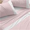 Burrito Blanco | Completo lenzuola | Letto da 80 cm. (+misure disponibili) | Design 238 | Colore Corallo (80 x 190/200 cm)