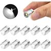 Mstnoixgc 10 pcs Mini Luce LED, Luce LED Piccola Con Batteria, Micro Luci LED, Piccola Lampada Giocattolo, Adatta per Decorare Le Case Delle Bambole, Modello Fai Da Te (Luce Bianca)
