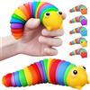 LUSTERMOON Giocattolo di decompressione per bruco oceano squalo giocattolo di decompressione, divertente autismo ADHD, giocattolo per bambini, regalo per adulti (2 pezzi bruco)