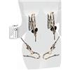JCBDTXTY Elettrostimolazione Morsetti per Capezzoli Set Stimolatore di Tortura SM Sex Toys per Donne Uomini Coppie