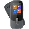 Anfier - Dispositivo Traduttore Vocale da Viaggio Offline W09 PRO per 144 Lingue e Accenti, Traduzione Foto Senza Necessità di WiFi o Internet, per Viaggi e Affari, Colore Grigio