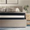 Flash Furniture Materasso ibrido per letto matrimoniale, rigidità media, a molle insacchettate, con schiuma da 30,5 cm, 135 x 190 30 cm, bianco