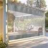 QJSZMEI Pareti Laterali con Finestra, 0.6MM PVC Robusto Tela Cerata Impermeabile Tenda Pannelli Laterali, Vinile Tenda Divisoria con Occhielli per Terrazza Esterno Pergola Gazebo Giardino(3,5 x 2,5M)
