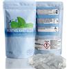 Stillestube 100 g di cristalli di mentolo di alta qualità, 100% menta pura, esperienza di sauna intensa con fresco, pura e altamente efficace, perfetta per infusi di sauna, in sacchetto richiudibile