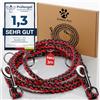 Golden Pets Nota di prova: molto buono - Guinzaglio riflettente I 3 m, regolabile, resistente alle intemperie e agli strappi fino a 250 kg I Guinzaglio Paracord, Guinzaglio a tracolla I cani di piccola taglia