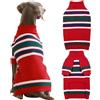 IECOii Maglione a Collo Alto per Cani XXL, Felpa Natalizia per Pitbull, Border Collie, Taglia XL, Rosso