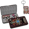 BAYINBROOK Giochi Custodia Porta per Nintendo Switch, Portacarte da Gioco, Custodia Rigida e Sottile Game Card Case, Capacità 24 Carte NS 24 Carte TF, Stile Classico (Zelda-S-E)