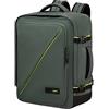 American Tourister Take2Cabin - Bag della cabina Easyjet 36 x 20 x 45 cm, 38 L, 0,70 kg, bagagli a mano, zaino per aereo M Underrseater, verde (foresta scura)