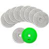 KURSTOL Bagnato Tamponi per Lucidatura - 10pezzi 100mm graniglia #50 Set di Diamante Lucidatura Pad Lucidatura Di Pietra per Pavimenti in Marmo di Granito