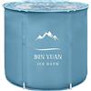 B&Y Vasca Da Bagno Ghiaccio Pieghevole Portatile per Adulti, 70x68cm Ice Bath Tub Freestanding, per Soaking Spa, Sale