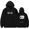 OUHZNUX Felpa con Cappuccio Boywithuke Felpa Girocollo da Uomo E da Donna Felpa con Cappuccio Stampata Felpa con Cappuccio Hip Hop Punk Y2k Top A Maniche Lunghe XS-3XL-Black||XS