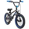 BIKESTAR Bicicletta Bambini 4-5 Anni da 16 Pollici ★ Bici per Bambino et Bambina BMX con Freno a retropedale et Freno a Mano ★ Nero & Blu