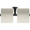 Duravit Starck T 2 Roll - Portarotolo da parete, colore: Nero opaco