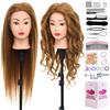 Neverland Beauty & Health Neverland Testa per Parrucchieri 24 80% Capelli Veri Testa manichino Testina per Parrucchieri Testina Parrucchiere Capelli Veri Testa Manichino Con Morsetto & DIY Hair Styling Tools