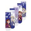 United Labels Disney - Calze da ginnastica La Regina del Ghiaccio per ragazze - Frozen Sneaker per bambini, calzini viola/bianco (confezione da 5), viola/bianco, 31 cm-34 cm