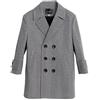 Generic Baby Boys Giacca Antivento Capispalla Caldo inverno per bambini bambino neonato cappotto elegante giacca doppiopetto con colletto dentellato Baby boy girl vestiti wojonifuiliy01 (Grey, 2-3 Years)