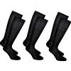 Infinity 6 Paia Calze Lunghe Uomo in 100% Cotone Filo di Scozia Pregiato Scatolate Made in Italy (Nero 6 Paia, 39-41)