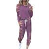 Generico Tuta Donna Sportiva Leggera Comode Girocollo Felpa Manica Lunga Pullover Top E Pantaloni Set Coordinato Sportivo Curvy Casual Set Due Pezzi Tuta Tute Da Casa Cotone Oversize Complete Corsa Ginnastica