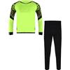 dPois Tuta da Portiere di Calcio per Bambini e Ragazzi Completino Completo Calcio Calcetto Torneo Scuola Sport Maglia da Portiere Maniche Lunghe + Pantaloni Sportivi Verde 9-10 anni