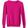 Watrpro Maglione Lavorato A Maglia da Donna Maglione Sottile in Lana da Donna Primavera Autunno Inverno Soft Stretch Render Pullover Maglieria Rose Red 3XL