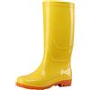 Generisch Scarpe da acqua da uomo, da cucina, da uomo, antiscivolo, lunghe, leggere, comode, in gomma, impermeabili, con tacco, stivali da pioggia extra larghi, scarpe basse invernali, giallo., 44