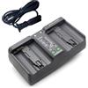 TECKEEN Scatola di ricarica rapida a doppia batteria per Nikon EN-EL18 EN-EL4A D4S D5 Accessori per batteria Ricarica rapida Flip Cover Custodia di Immagazzinaggio