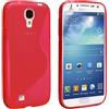 ebestStar - Cover Compatibile con Samsung S4 Galaxy i9500 i9505 Custodia Protezione S-Line Design Silicone Gel TPU Morbida e Sottile, Rosso [Apparecchio: 136.6 x 69.8 x 7.9mm, 5.0'']