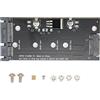 ciciglow Scheda Adattatore da SSD a SATA, Supporta 2280/2260/2242/2230 Mm M.2 Disco Rigido Prestazioni Stabili Scheda Adattatore Pratica per Laptop Desktop