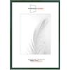 Duisburger-Rahmen24 Cornice portafoto in legno sottile, 15 x 21 cm, in verde scuro lucido, con vetro sintetico infrangibile e anti-riflesso | cornice per poster, puzzle | foto collage DR122