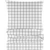 Cotton Market Completo Lenzuola Matrimoniali Cotone 200x200cm - Copripiumino Matrimoniale Set con Cuscino 70x80cm - Biancheria da Letto a Fantasia - Bianco Motivo A Quadri