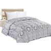 Tata Home Trapunta Invernale Singola Imbottita in Morbida Microfibra Piumone Letto Trapuntato Caldo e Soffice Autunno Inverno Traspirante Anallergico Dis.2 Love Grigio