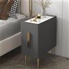WOLWES Comodino 25~40 cm di Larghezza Stretto Comodini Camera da Letto Moderni Cassettiera Piccolo Mobili Camera da Letto (Color : Dark Gray, Size : 40x40x50cm)