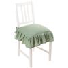 Generic 2 Cuscini 40x40 con Lacci Panama per Interno ed Esterno sfoderabile con Zip in Cotone Tinta Unita (VERDE)