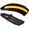 WEPARTICULAR Indicatore di direzione dinamico Specchietto retrovisore Lente affumicata Indicatore di direzione LED Indicatore di direzione lampeggiante compatibile per Renault Clio IV Lutecia Captur