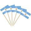 AhfuLife 200 Mini Bandierine Stuzzicadenti, Carta Bandiera Picks, Utilizzato per Feste, Bandiere Decorative dei Giochi Olimpici