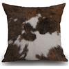 Smooffly Federa per cuscino con stampa in pelle bovina, decorazione per la casa, per uomo/donna, soggiorno, camera da letto, divano, sedia, 45 x 45 cm